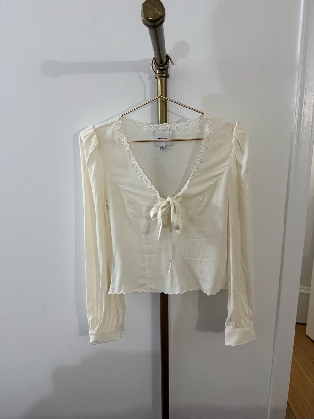 reformation blouse top